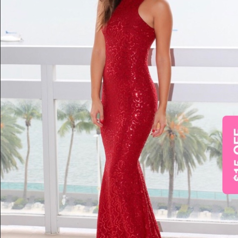 Burgundy sequin maxi dress
